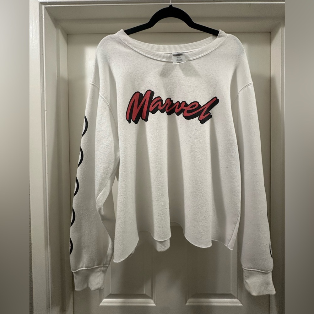 Marvel White and Red Logo Apparel
